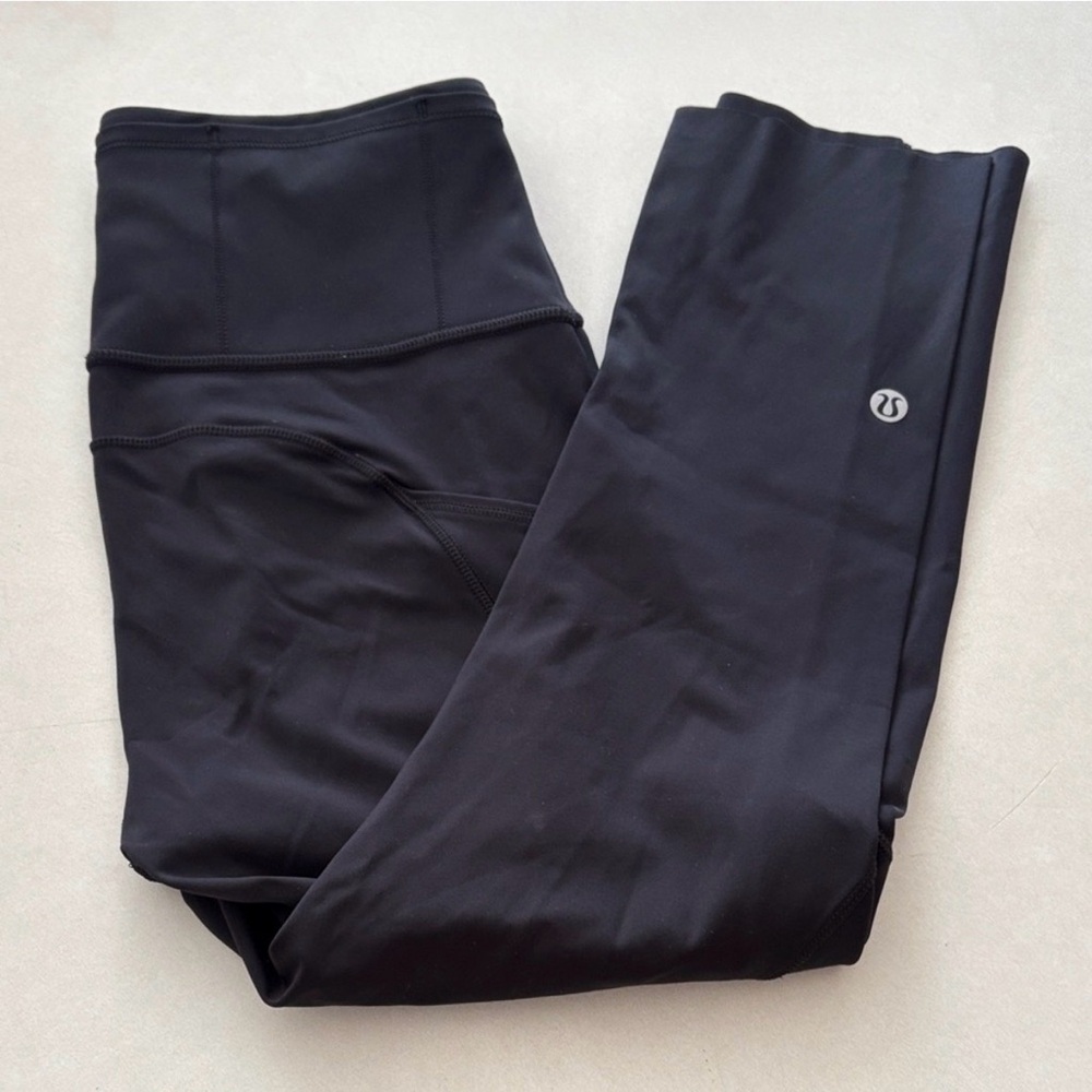 lululemon athletica Black High-Rise Cropped Workout Leggings